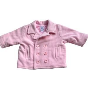 Baby GAP‎ Infant 3-6 months Warm Pink Jacket Fleece READ